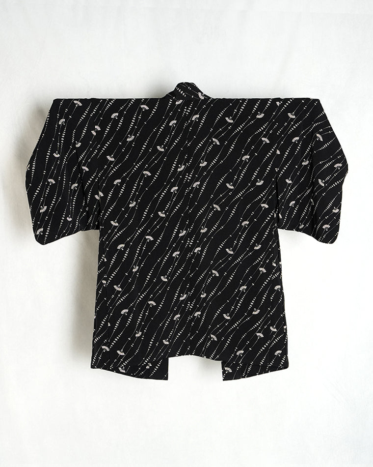 Re-designed Haori - Vintage kimono model (Fan pattern)