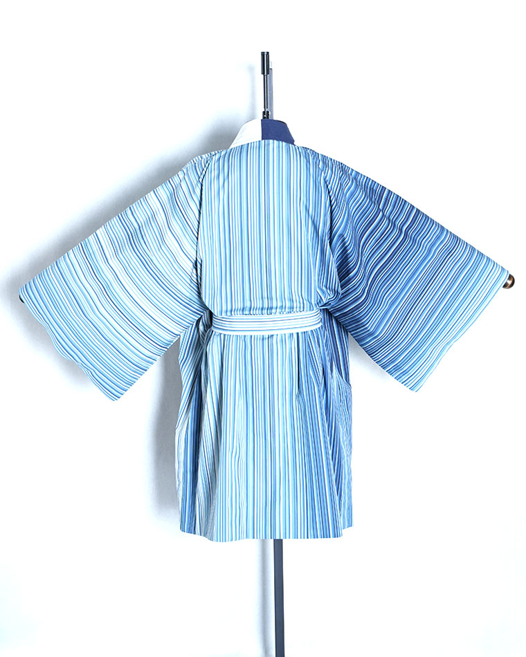 Re-designed Haori - Kokura-ori model (Freedom Indigo pattern)