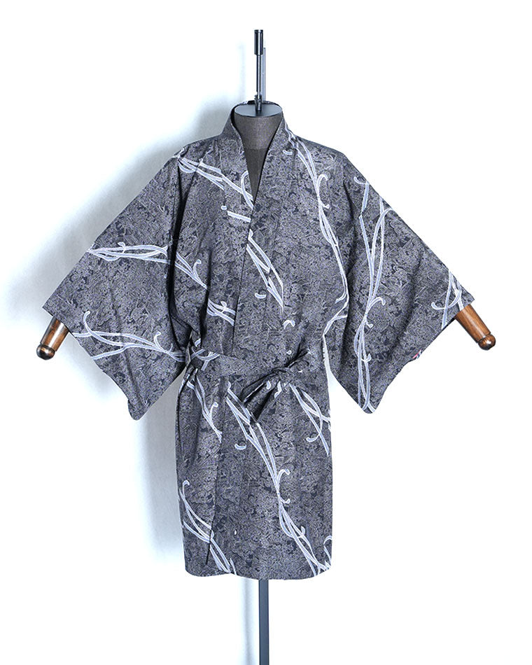 Re-designed Haori - Vintage kimono model (landscape pattern)