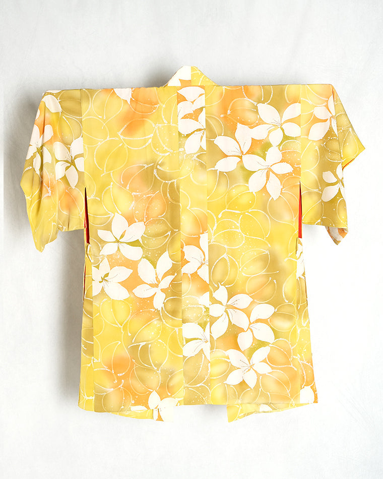 Haori-Vintage kimono model (Gardenia pattern)