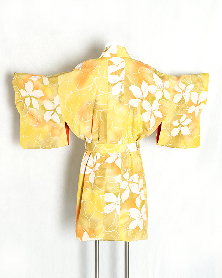 Haori-Vintage kimono model (Gardenia pattern)