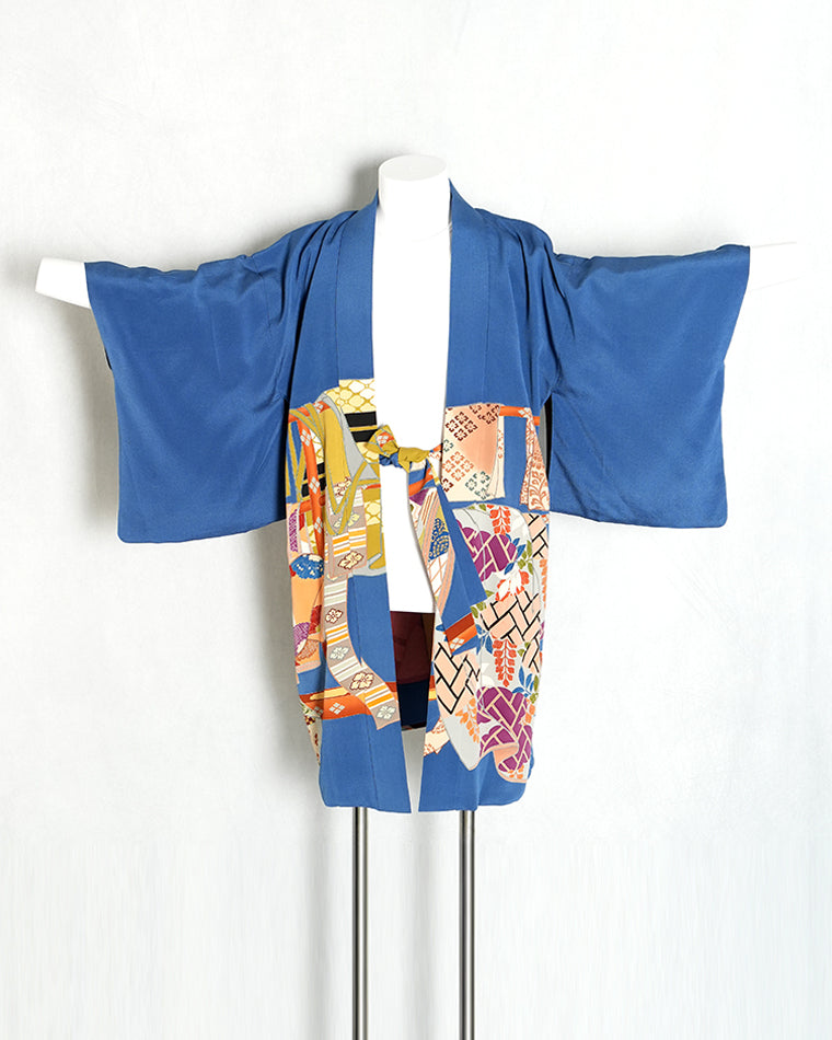 Re-designed Haori - Vintage kimono model (Kimono hanger pattern)