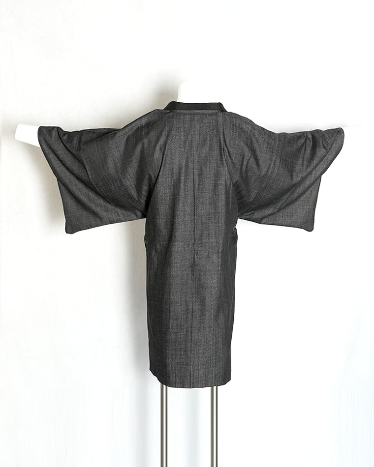 Re-designed Haori - Vintage kimono model (Drums, flowing water, flower, and boat pattern)